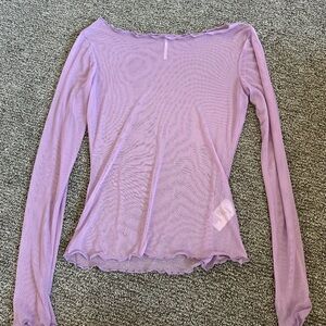 Urban Outfitters Lavender Sheer Top